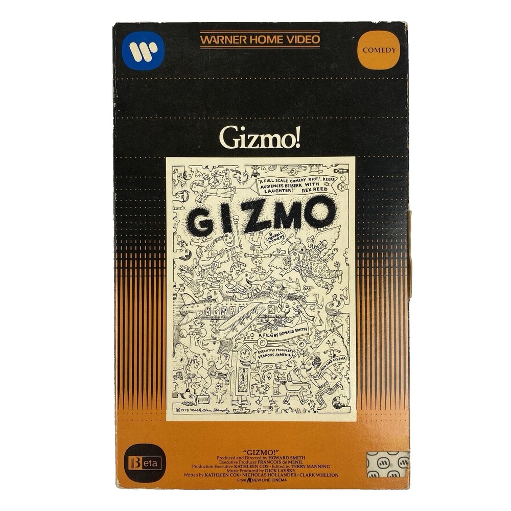 Gizmo 1977 Warner Home Video Betamax Rare OOP Comedy Documentary Tape